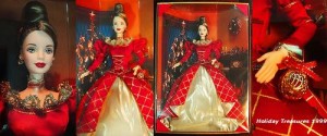 1999 Holiday Treasures Barbie Doll 1st in Series by Mattlel, Barbie