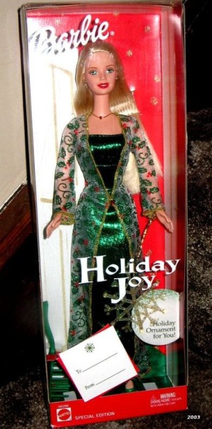2003 barbie holiday joy