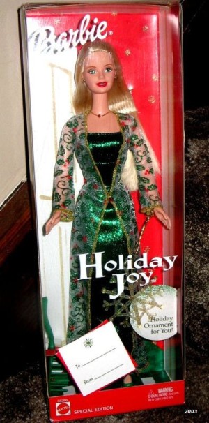 2003 barbie holiday joy